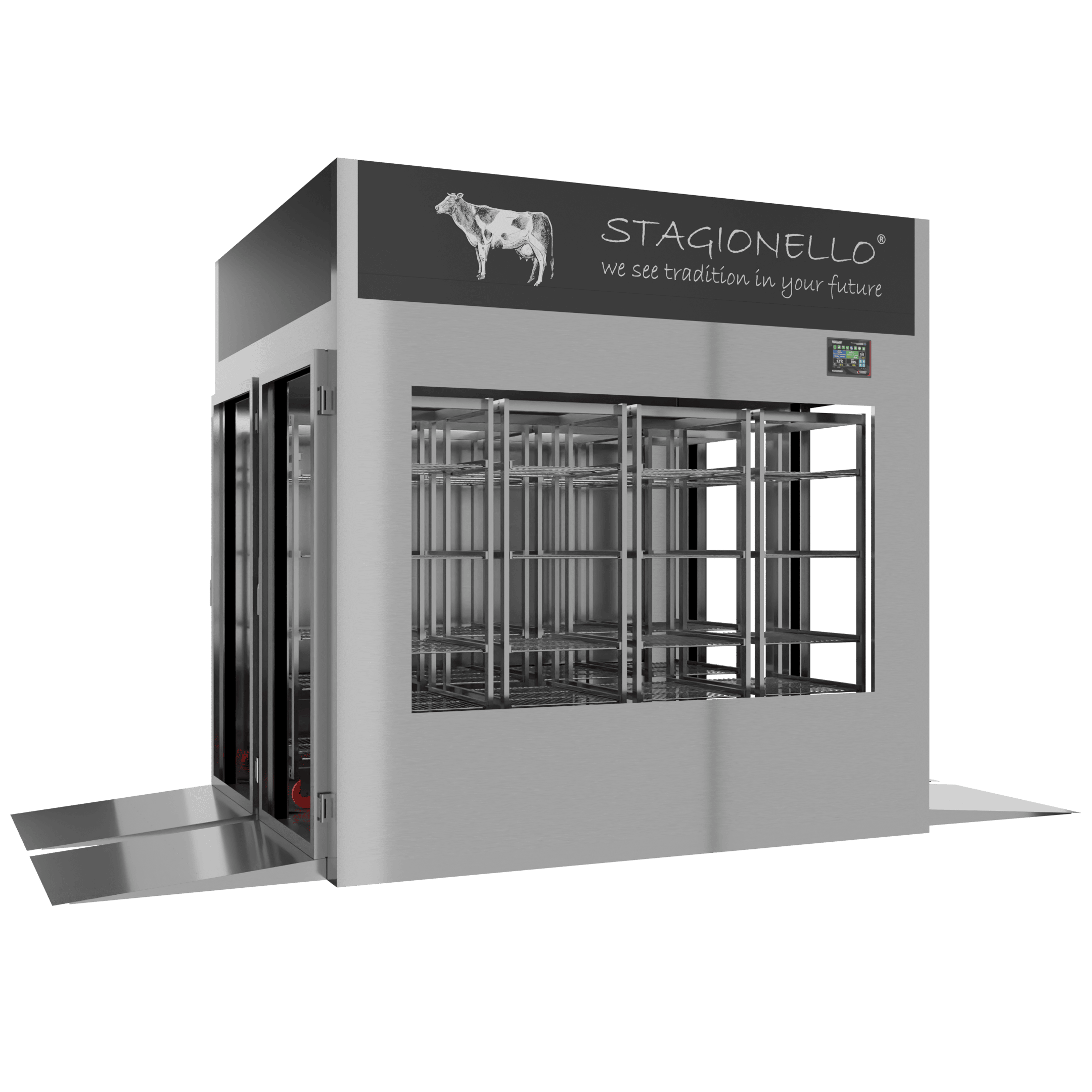 Stagionello® Meat Curing Device 1200 Kg Tunnel porta a vetro - immagine 2