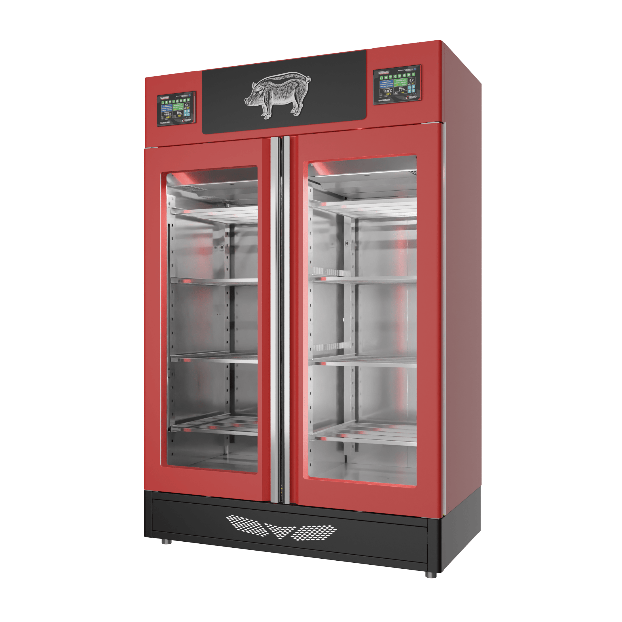 Stagionello® Salami Curing Device Twin 100+100 Kg porta a vetro