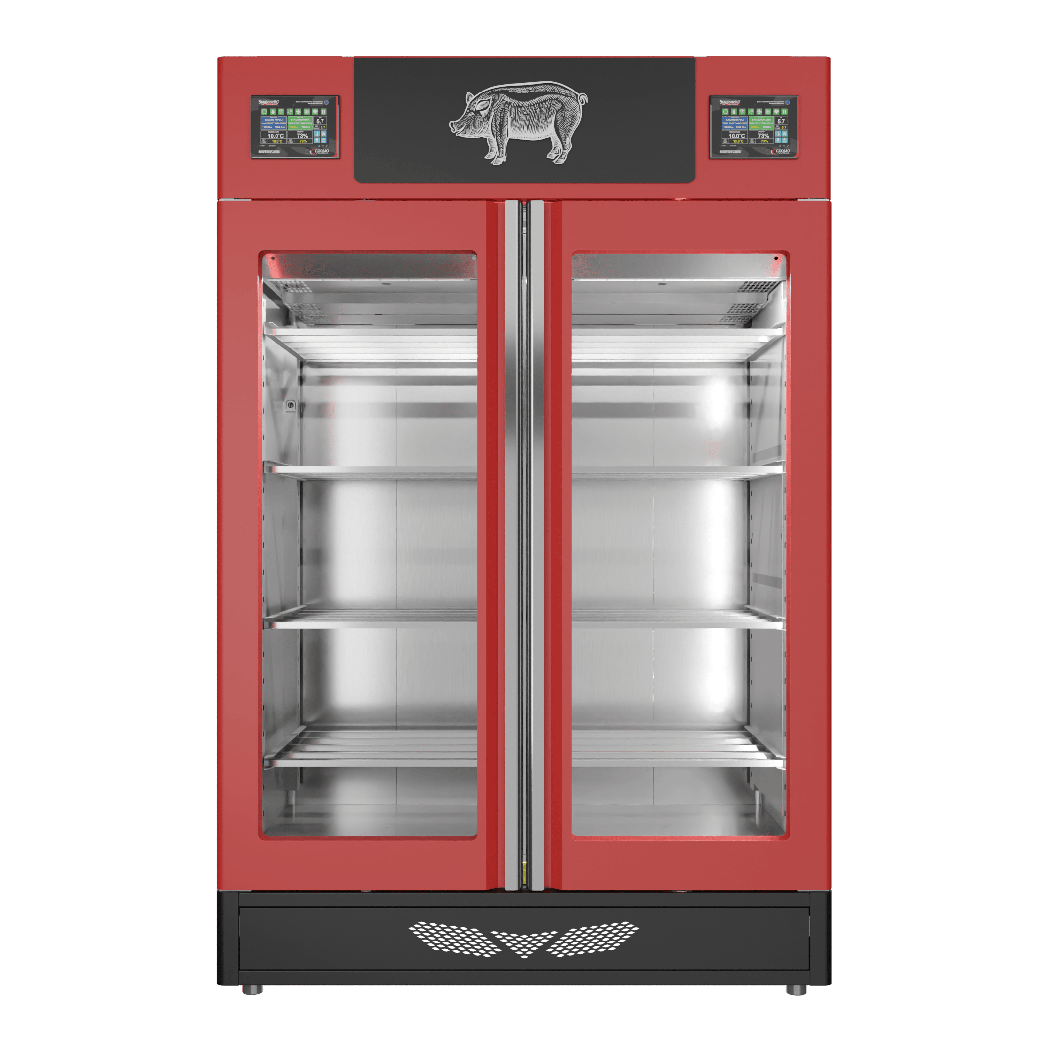 Stagionello® Salami Curing Device Twin 100+100 Kg porta a vetro - immagine 2