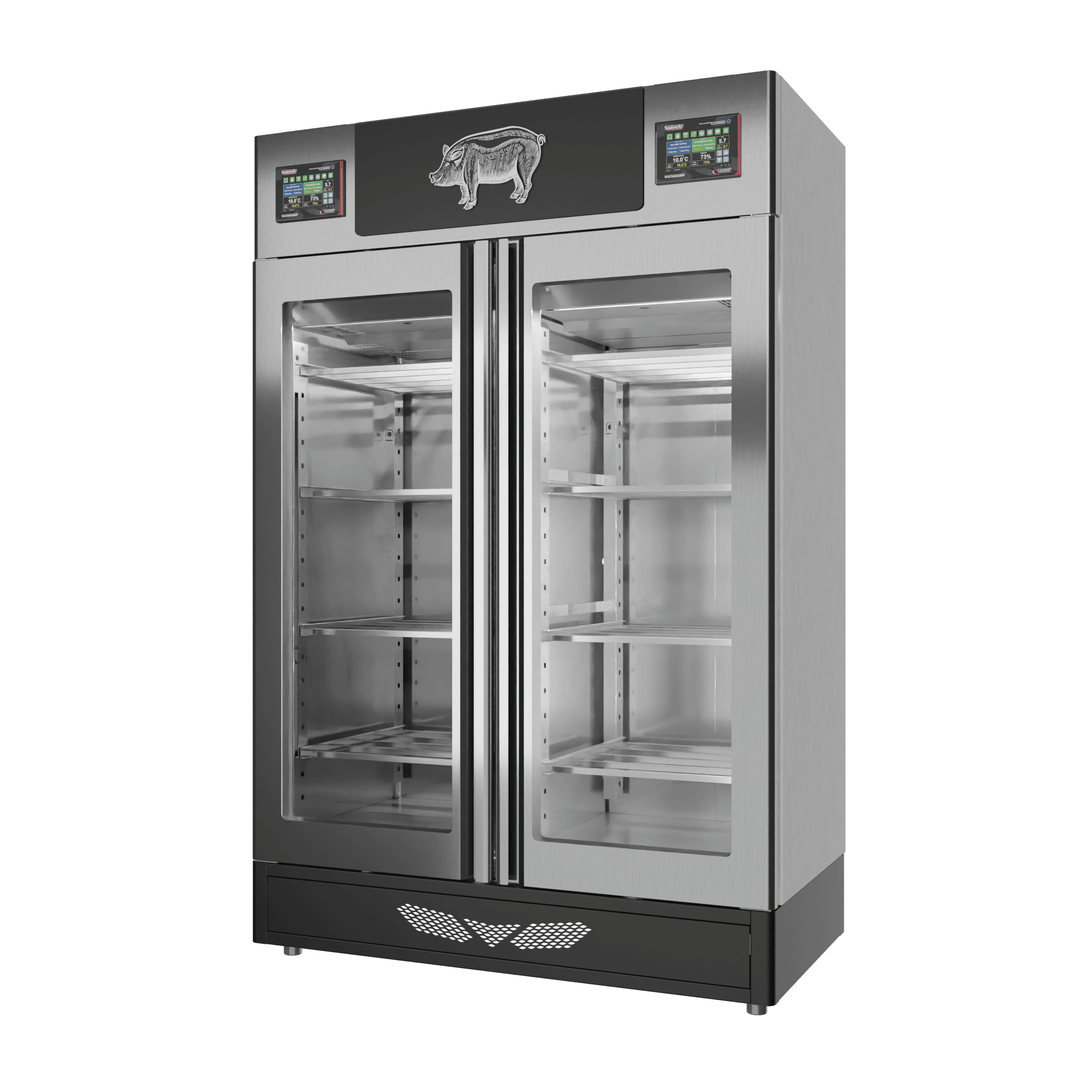 Stagionello® Salami Curing Device Twin 100+100 Kg porta a vetro - immagine 4
