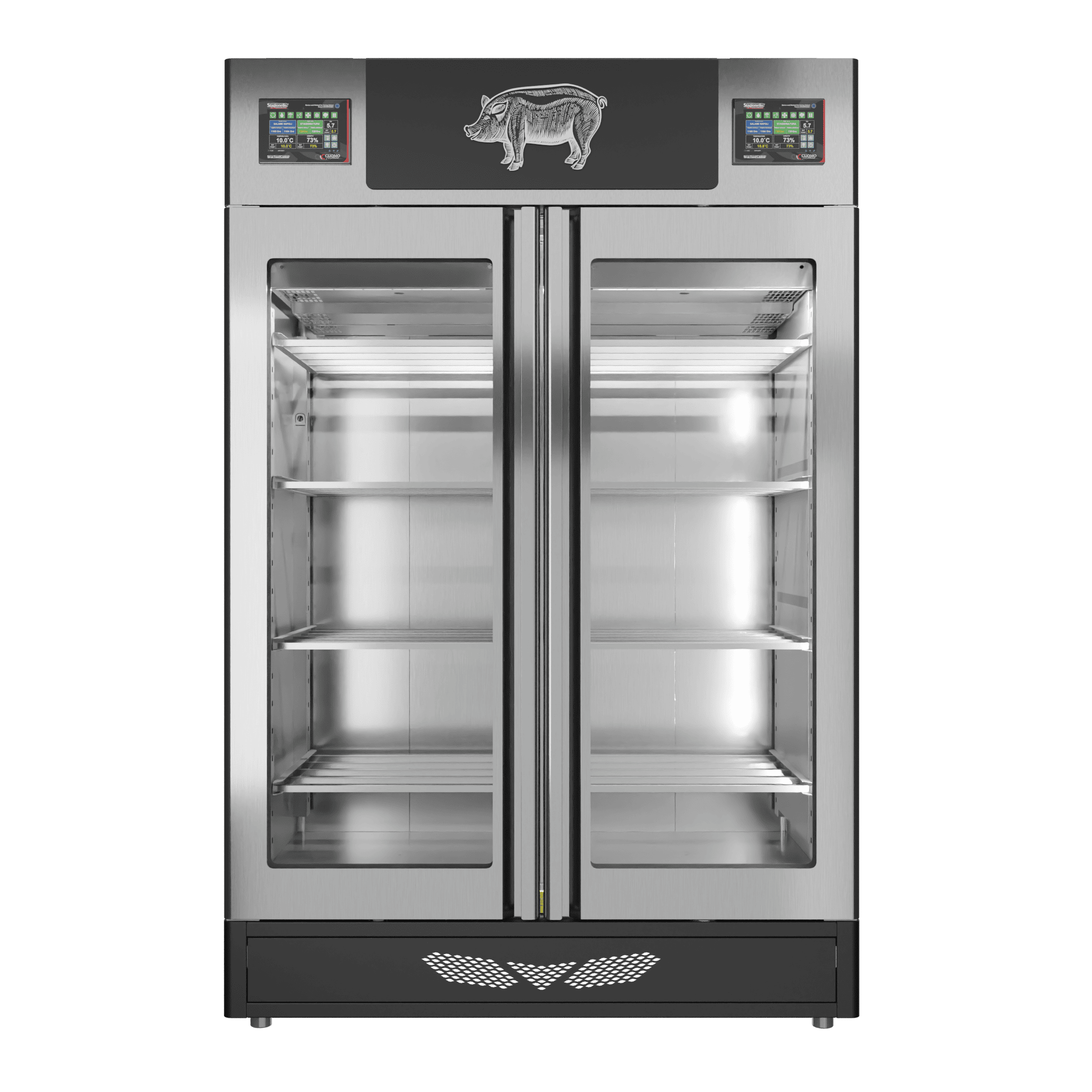 Stagionello® Salami Curing Device Twin 100+100 Kg porta a vetro - immagine 5