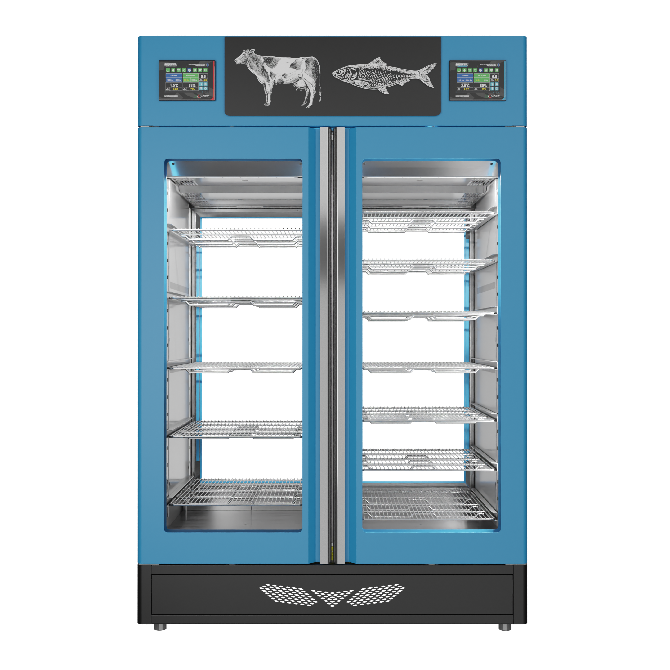 Stagionello® Fish Curing Device Combo 100+100 KG fish/meat due vetri - immagine 2