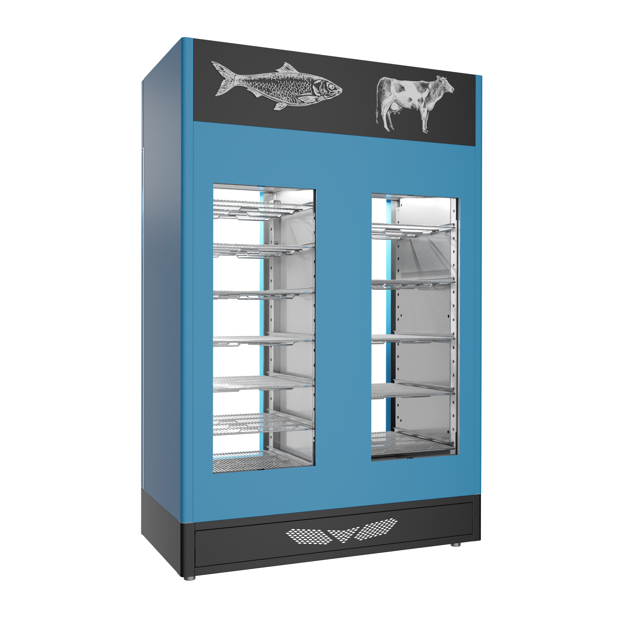 Stagionello® Fish Curing Device Combo 100+100 KG fish/meat due vetri - immagine 6